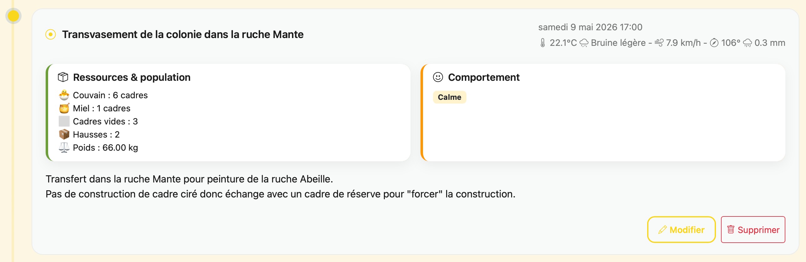 journal de la colonie